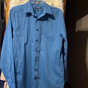 Claiborne Men’s 100% Cotton Wrinkle-Free Long Sleeve Shirt. Size 15 1/2